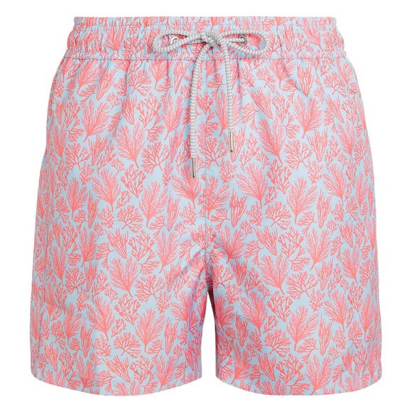 Love Brand & Co. Men's Crazy Coral Staniel Swim Shorts In Pink